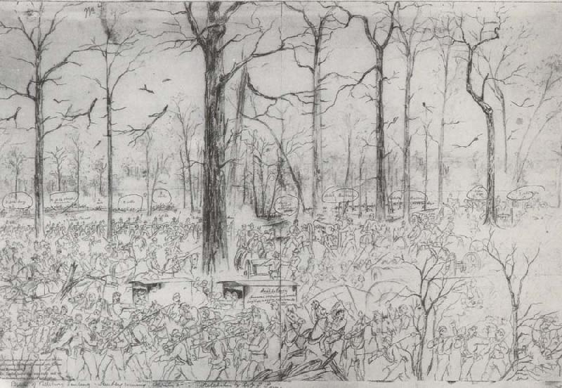 unknow artist Troops at Pittsburg Landsing April,1862